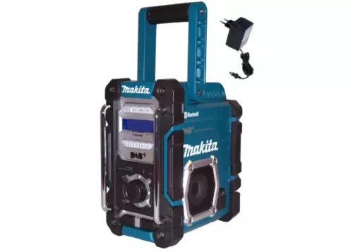 Makita DMR112 Akku-Baustellenradio DAB / DAB+ / Bluetooth mit Netzteil