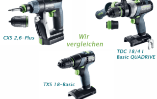 Festool Akku Bohrschrauber im vergleich