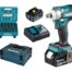 Makita DTW300TJX7 Akku-Schlagschrauber 18V mit 5,0Ah und 14-teiligem Schlagnuss-Set