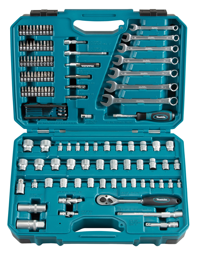 Makita Werkzeug-Set 120-teilig im Koffer - E-06616