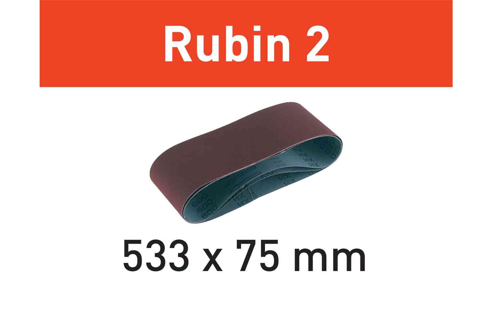 Festool Schleifband Rubin 2 L533X 75-P40 RU2/10 - 499155 für BS 75