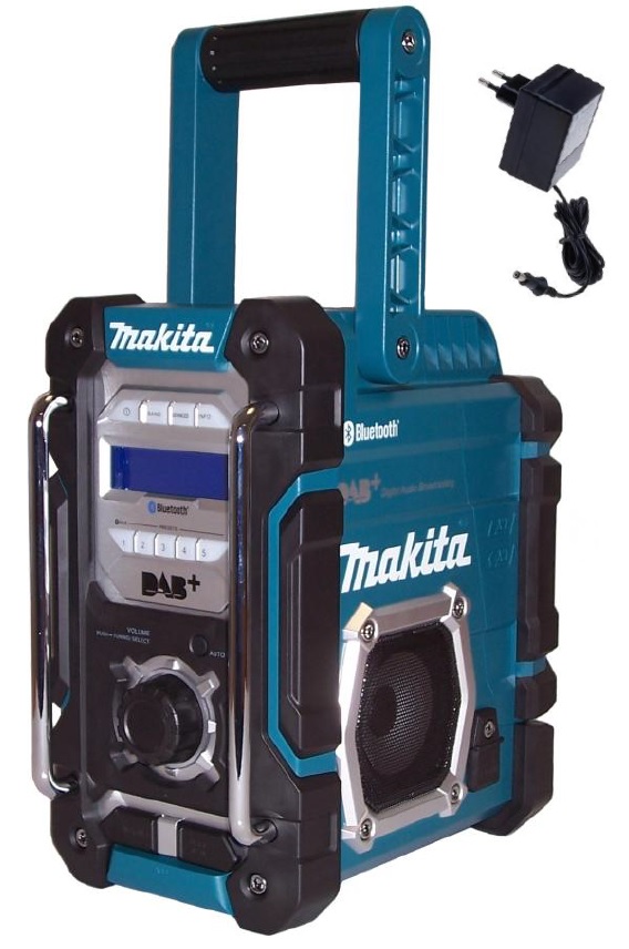 Makita DMR112 Akku-Baustellenradio DAB / DAB+ / Bluetooth mit Netzteil