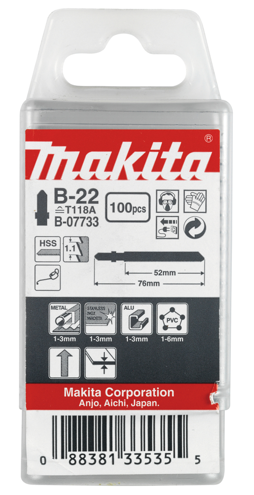 Makita Stichsägeblatt B-22 100 Stück B-07733