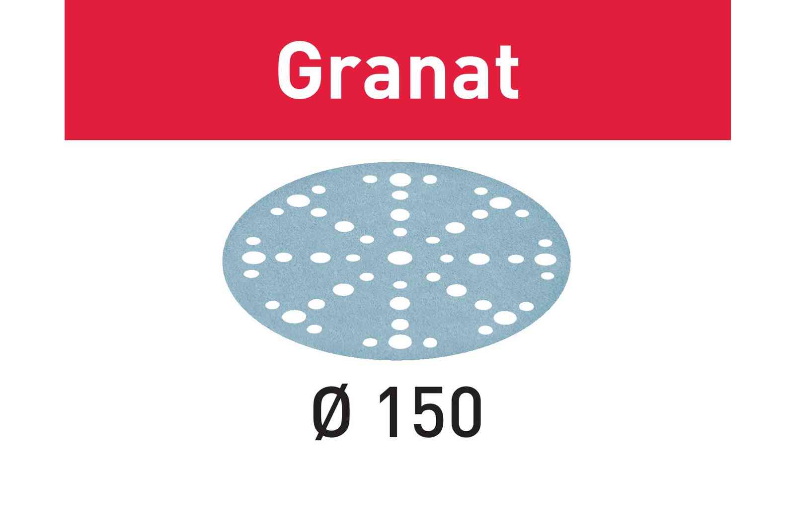 Festool Schleifscheibe Granat STF D150/48 P320 GR/100 - 575170 für RO 150, ES 150, ETS 150, ETS EC 150, LEX 150, WTS 150, HSK-D 150