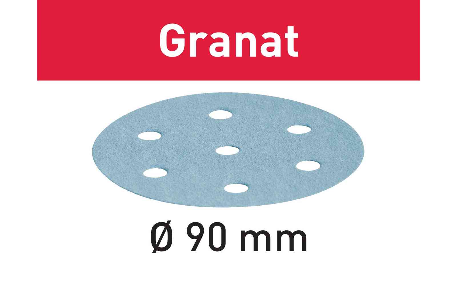 Festool Schleifscheibe Granat STF D90/6 P40 GR/50 - 497363 für RO 90 DX